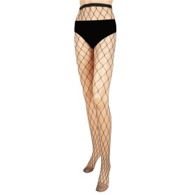 Women Fishnet Tights Sexy High Waist Fishnet Pantyhose Stretchy Mesh Hollow Out Tights Stockings (Option: LargeHoles)